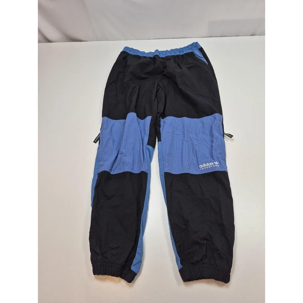 Adidas Adventure Traverse Woven Pants Track Pants Mens XL Blue Black Colorblock
